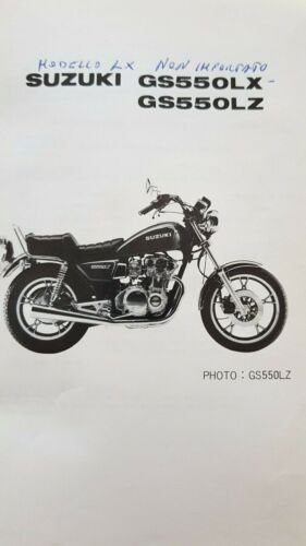 Suzuki GS 550 LX - LZ 1981 catalogo ricambi originale …