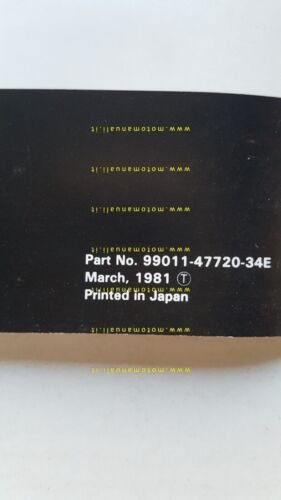 SUZUKI GS 550 M 1981 manuale uso manutenzione libretto originale …