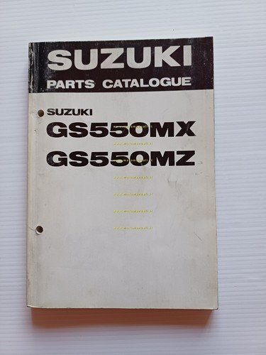 Suzuki GS 550 MX - MZ 1981 catalogo ricambi originale