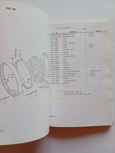 Suzuki GS 550 MX - MZ 1981 catalogo ricambi originale