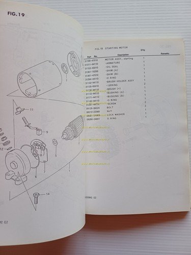 Suzuki GS 550 MX - MZ 1981 catalogo ricambi originale