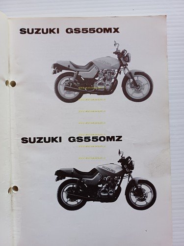 Suzuki GS 550 MX - MZ 1981 catalogo ricambi originale