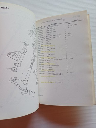 Suzuki GS 550 MX - MZ 1981 catalogo ricambi originale