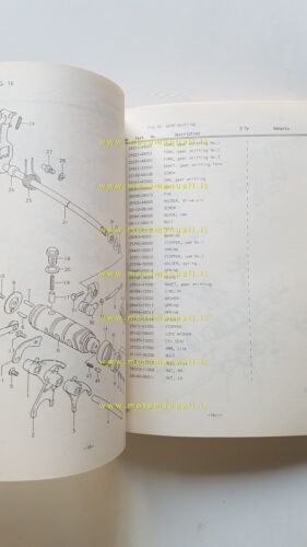 Suzuki GS 550 T-DT-ET 1979 catalogo ricambi originale