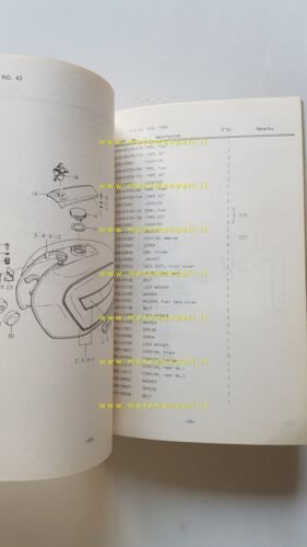 Suzuki GS 550 T-DT-ET 1979 catalogo ricambi originale