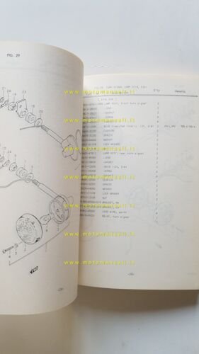 Suzuki GS 550 T-DT-ET 1979 catalogo ricambi originale