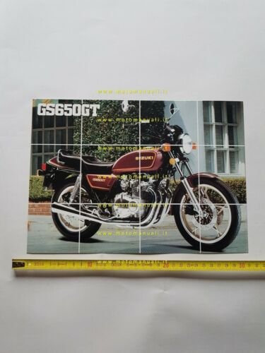 Suzuki GS 650 GT 1982 depliant italiano originale moto brochure