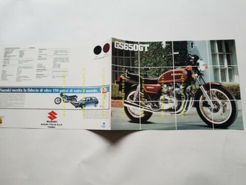 Suzuki GS 650 GT 1982 depliant italiano originale moto brochure