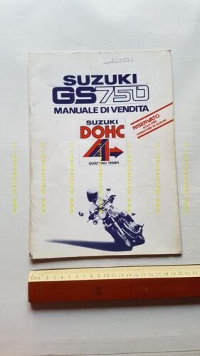 Suzuki GS 750 1976 manuale presentazione per rete vendita ITALIANO …