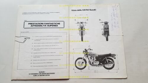 Suzuki GS 750 1976 manuale presentazione per rete vendita ITALIANO …