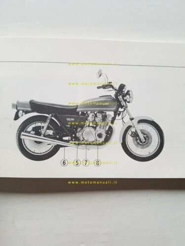 Suzuki GS 750 1976 manuale uso manutenzione INGLESE originale moto