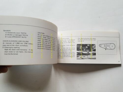 Suzuki GS 750 1976 manuale uso manutenzione INGLESE originale moto