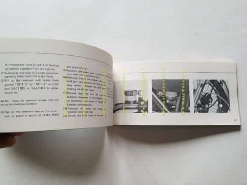 Suzuki GS 750 1976 manuale uso manutenzione INGLESE originale moto