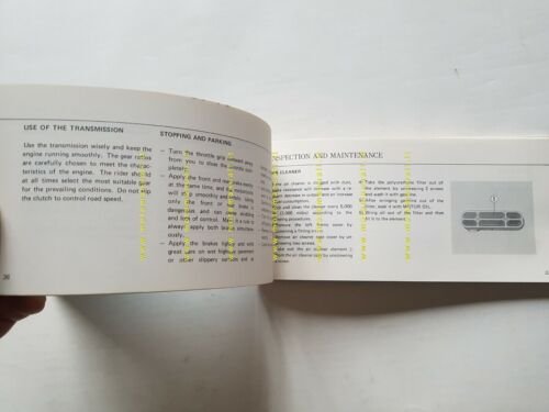 Suzuki GS 750 1976 manuale uso manutenzione INGLESE originale moto