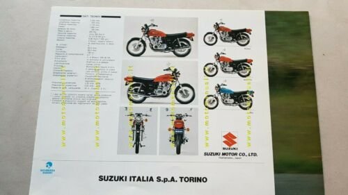 Suzuki GS 750 1977 depliant moto originale brochure