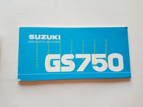 Suzuki GS 750 1978 manuale uso manutenzione originale italiano
