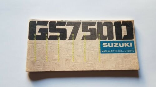 Suzuki GS 750 D 1976 manuale uso manutenzione moto originale …