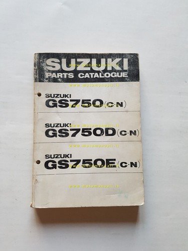 Suzuki GS 750-D-E 1978 catalogo ricambi originale spare parts catalogue