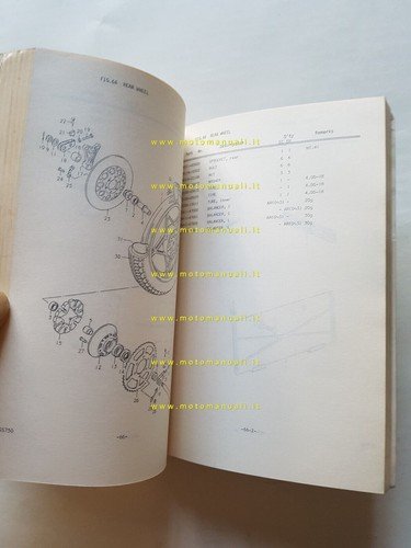 Suzuki GS 750-D-E 1978 catalogo ricambi originale spare parts catalogue