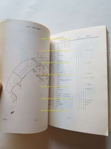Suzuki GS 750-D-E 1978 catalogo ricambi originale spare parts catalogue