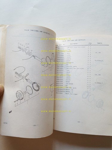 Suzuki GS 750-D-E 1978 catalogo ricambi originale spare parts catalogue