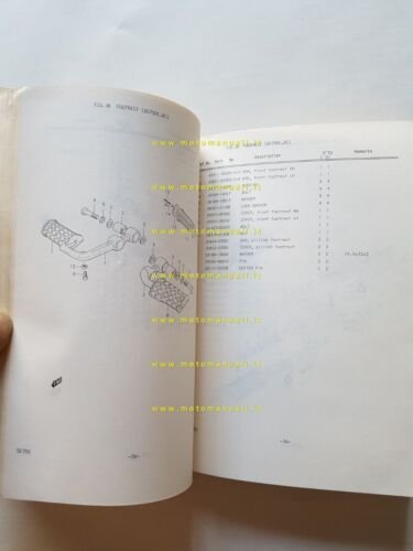 Suzuki GS 750-D-E 1978 catalogo ricambi originale spare parts catalogue