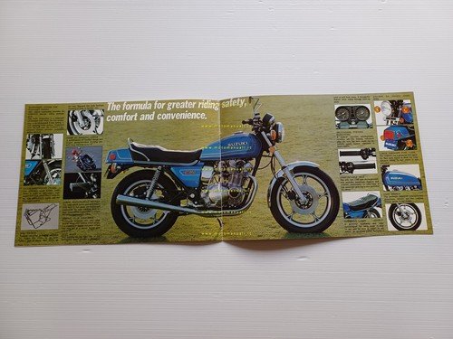 Suzuki GS 850 G 1978-79 depliant originale testo inglese