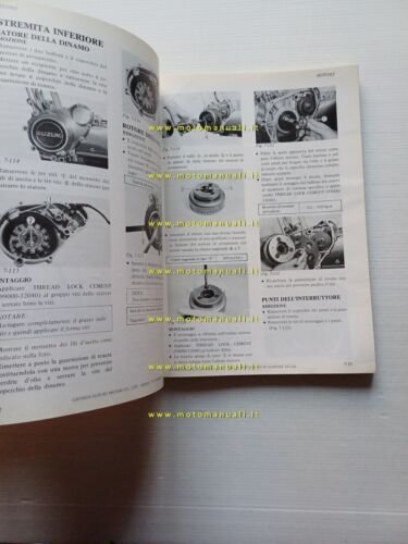 Suzuki GS 850 G 1980-81 manuale officina ITALIANO originale
