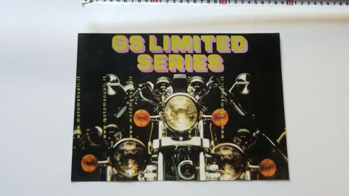 Suzuki GS Limited Series 1980 GSX 750-GS 550 depliant italiano …
