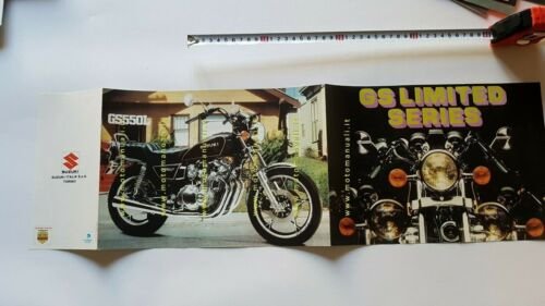 Suzuki GS Limited Series 1980 GSX 750-GS 550 depliant italiano …