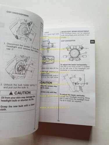 Suzuki GSF 1200 S - 600 S 1999 manuale uso …