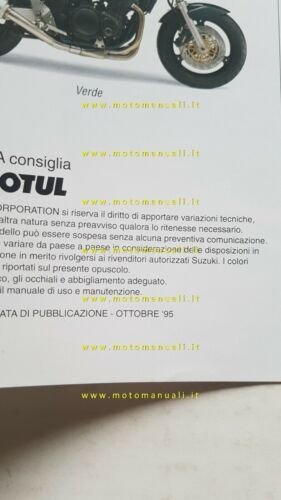Suzuki GSF 1200 S Bandit 1995 depliant ITALIANO originale moto …