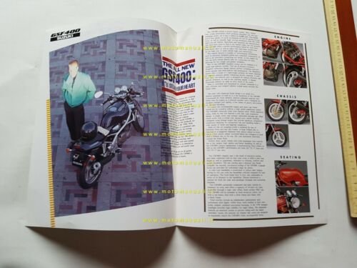 Suzuki GSF 400 1991 Product Information cartella stampa depliant INGLESE