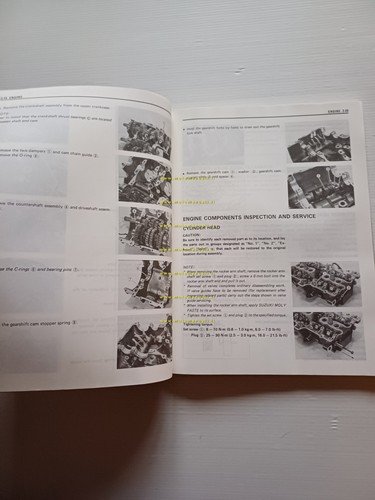 Suzuki GSF 400 BANDIT 1990 manuale officina riparazione originale TESTO …