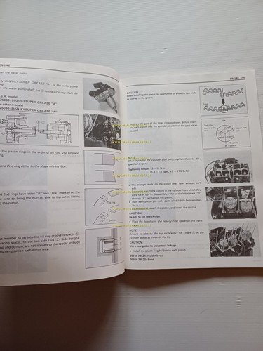 Suzuki GSF 400 BANDIT 1990 manuale officina riparazione originale TESTO …