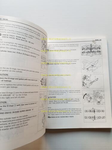 SUZUKI GSF 600 1995 manuale officina originale WORKSHOP MANUAL