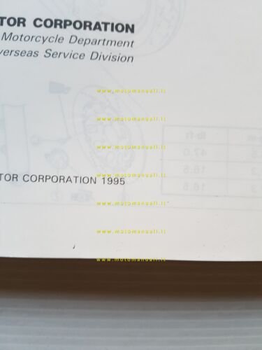 SUZUKI GSF 600 1995 manuale officina originale WORKSHOP MANUAL