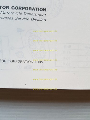 SUZUKI GSF 600 1995 manuale officina originale WORKSHOP MANUAL