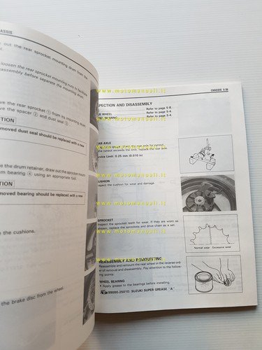 SUZUKI GSF 600 1995 manuale officina originale WORKSHOP MANUAL