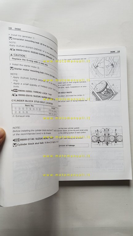 Suzuki GSF 600-600 S 2000 manuale officina INGLESE originale shop …