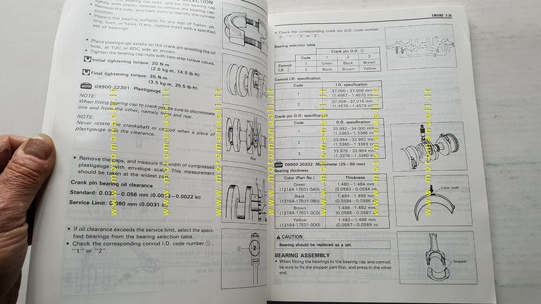 Suzuki GSF 600 BANDIT 1996-97 manuale officina ENGLISH originale