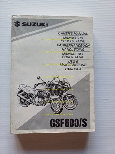 Suzuki GSF 600 S 1995 manuale uso manutenzione libretto italiano …