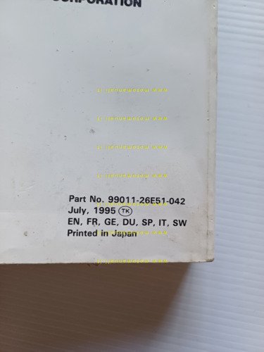 Suzuki GSF 600 S 1995 manuale uso manutenzione libretto italiano …