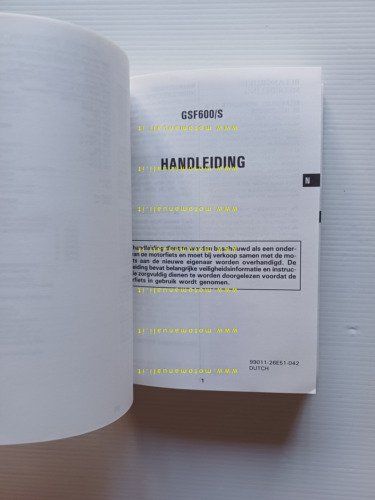 Suzuki GSF 600 S 1995 manuale uso manutenzione libretto italiano …