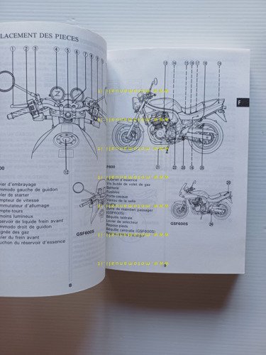 Suzuki GSF 600 S 1995 manuale uso manutenzione libretto italiano …