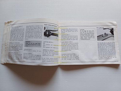 Suzuki GSX 1100 1979-80 manuale uso manutenzione INGLESE originale
