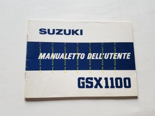 Suzuki GSX 1100 1979 manuale uso manutenzione libretto ITALIANO originale