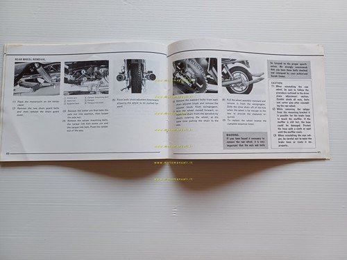 Suzuki GSX 1100 1980-81 manuale uso manutenzione INGLESE originale
