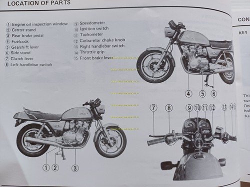 Suzuki GSX 1100 1980-81 manuale uso manutenzione INGLESE originale