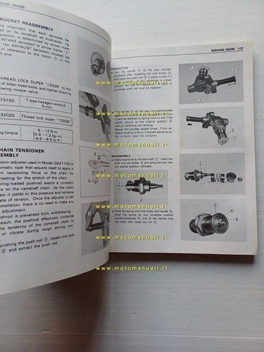 Suzuki GSX 1100 1980 manuale officina inglese originale